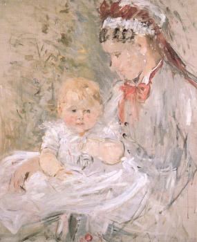 Berthe Morisot : Julie with her Nurse